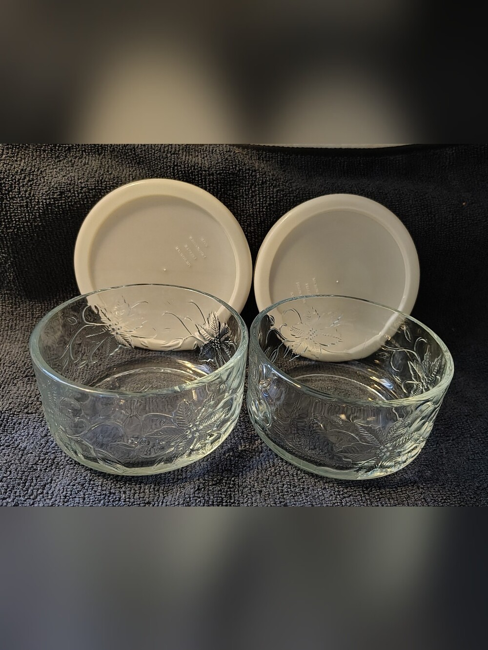 Princess House Ramekin Bowls With Plastic Lids